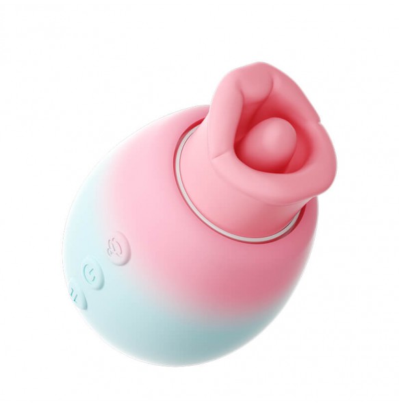 Ankni - Cherry Lips Realistic Oral Suction Vibrator (Chargeable - Pink)